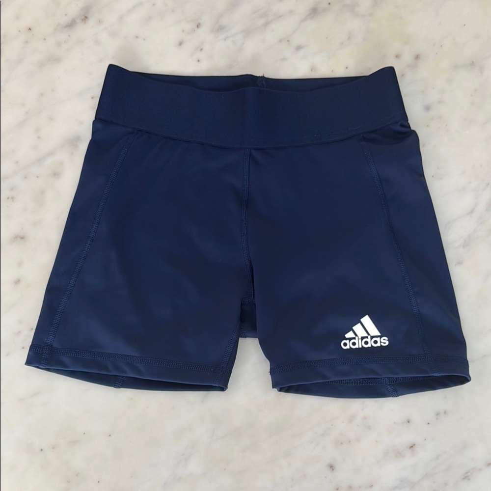 Adidas Blue Athletic Shorts Compression Fit